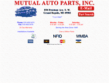 Tablet Screenshot of mutualautoparts.com